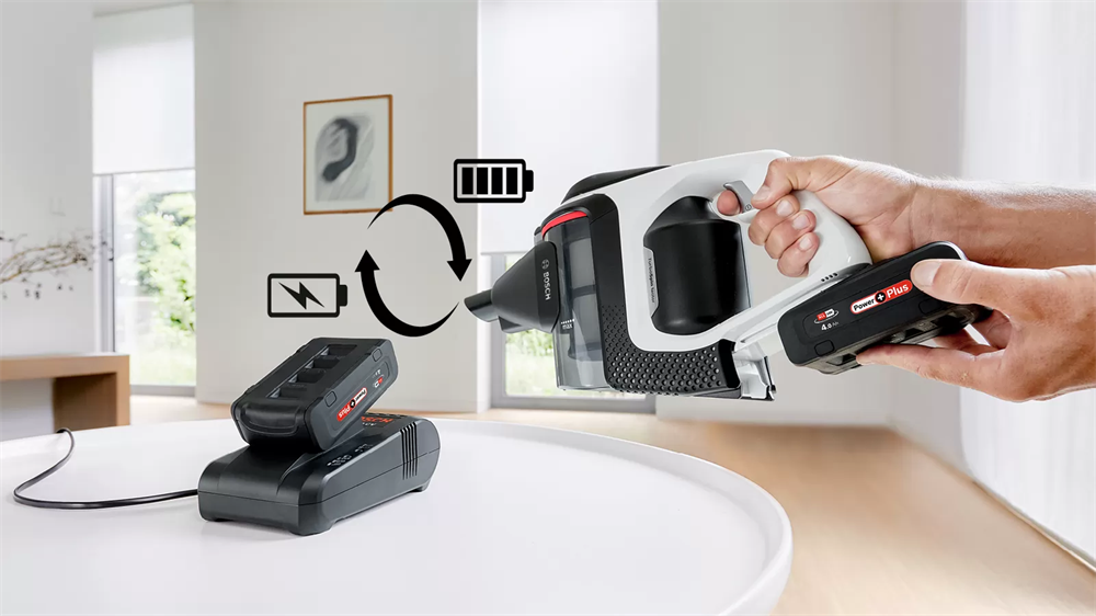 Bosch BSS8224 Unlimited Gen2 fekete-fehér vezeték nélküli álló porszívó