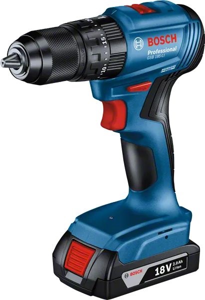 Bosch GSB 185-LI akkus ütvefúró-csavarozó akku és töltő nélkül szerszámkofferben