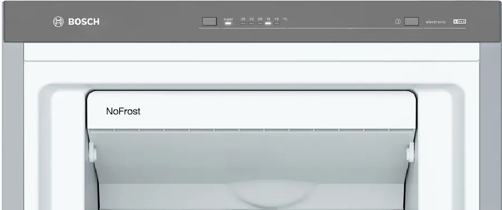 Bosch GSN36VLEP acél, Fagyasztó:242L, No frost fagyasztószekrény