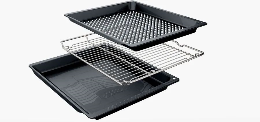 Bosch HBA272BB3 fekete, beépíthető, sütőtér:71L, grill, légkeverés, priolitikus tisztítás, sütő