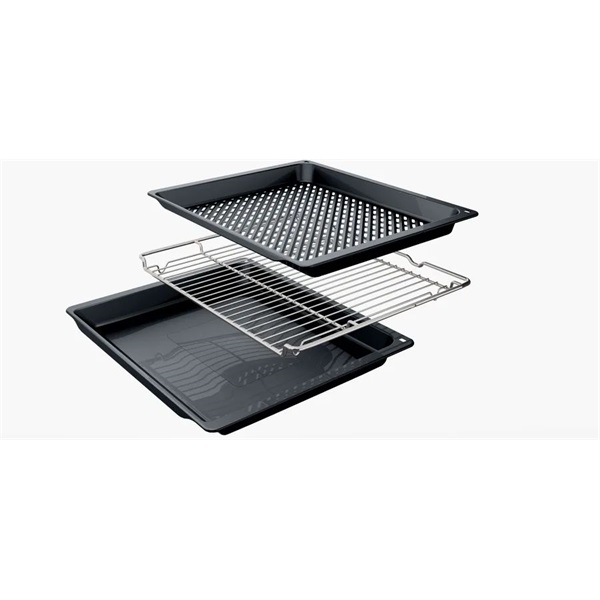 Bosch HBA272BB3 fekete, beépíthető, sütőtér:71L, grill, légkeverés, priolitikus tisztítás, sütő