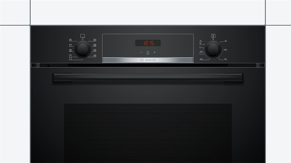 Bosch HBA534EB0 fekete, beépíthető, sütőtér: 71L, grill, hidrolitikus, sütő