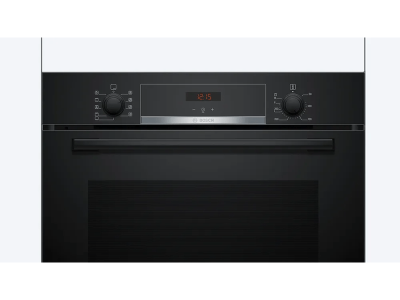 Bosch HBA534EB3 fekete, beépíthető, sütőtér: 71L, grill, légkeverés, sütő