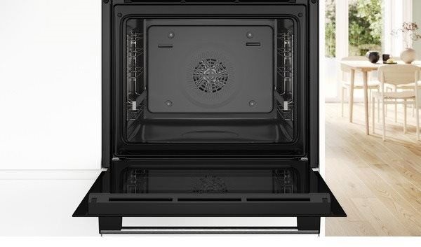 Bosch HBA534ES3 inox, beépíthető, sütőtér: 71L, légkeverés, sütő