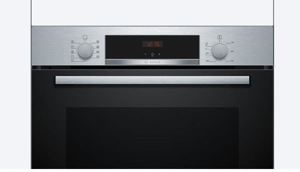 Bosch HBA534ES3 inox, beépíthető, sütőtér: 71L, légkeverés, sütő