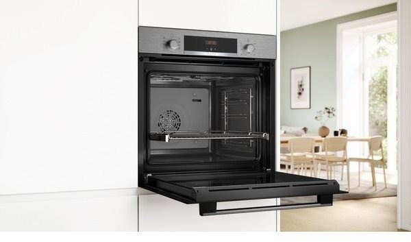Bosch HBA534ES3 inox, beépíthető, sütőtér: 71L, légkeverés, sütő