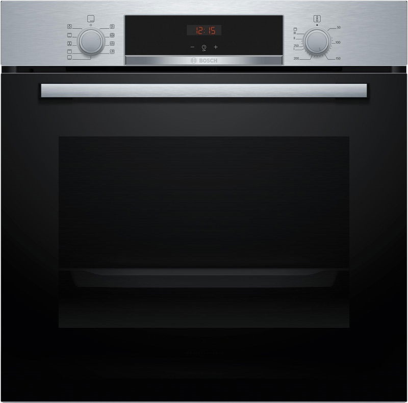 Bosch HBA534ES3 inox, beépíthető, sütőtér: 71L, légkeverés, sütő