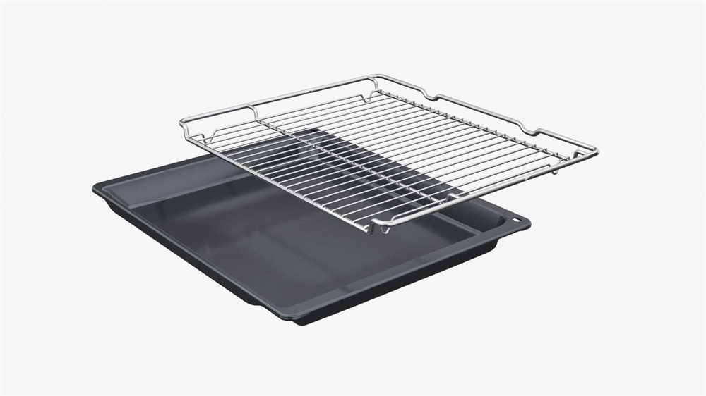 Bosch HBA534ES3 inox, beépíthető, sütőtér: 71L, légkeverés, sütő