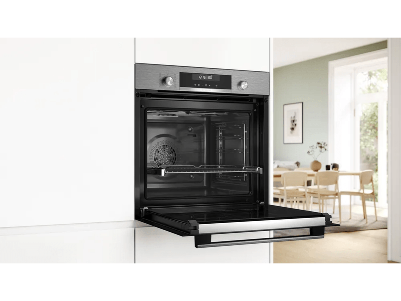 Bosch HBG578ES3 inox, beépíthető, sütőtér: 71L, grill, légkeverés, sütő
