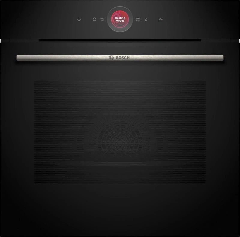 Bosch HBG7741B1 fekete, beépíthető, sütőtér:71L, grill, légkeveréses, sütő