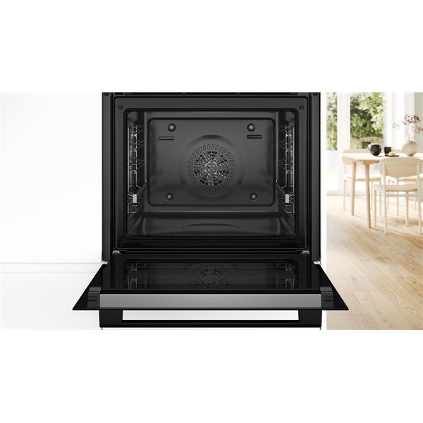 Bosch HQG572EB3 fekete, beépíthető, sütőtér: 71L, grill, légkeverés, sütő
