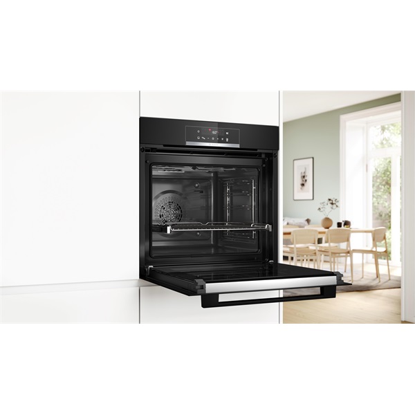 Bosch HQG572EB3 fekete, beépíthető, sütőtér: 71L, grill, légkeverés, sütő