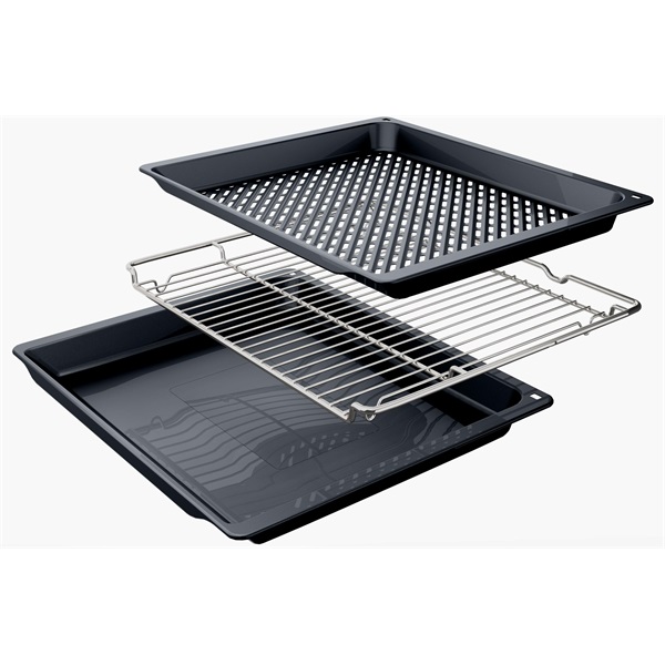 Bosch HQG572EB3 fekete, beépíthető, sütőtér: 71L, grill, légkeverés, sütő