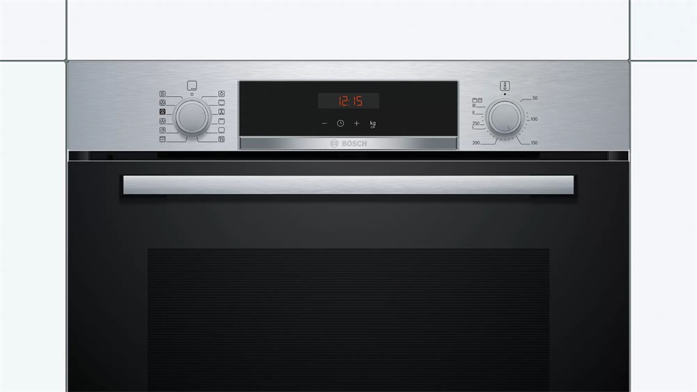 Bosch HRA574BS0 inox, beépíthető, sütőtér: 71L, légkeverés, pirolitikus, sütő