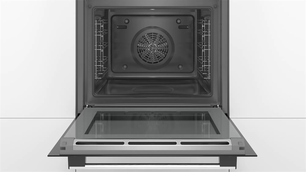 Bosch HRA574BS0 inox, beépíthető, sütőtér: 71L, légkeverés, pirolitikus, sütő