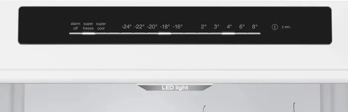 Bosch KGN392LCF alulfagyasztós, Hűtő: 260L, Fagyasztó: 103 L,  MultiAirFlow hűtőszekrény