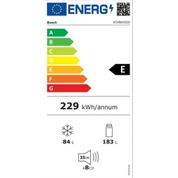 Bosch KIN865SE0 alulfagyasztós, beépíthető,Hűtő:184L, Fagyasztó:76L, No frost hűtőszekrény