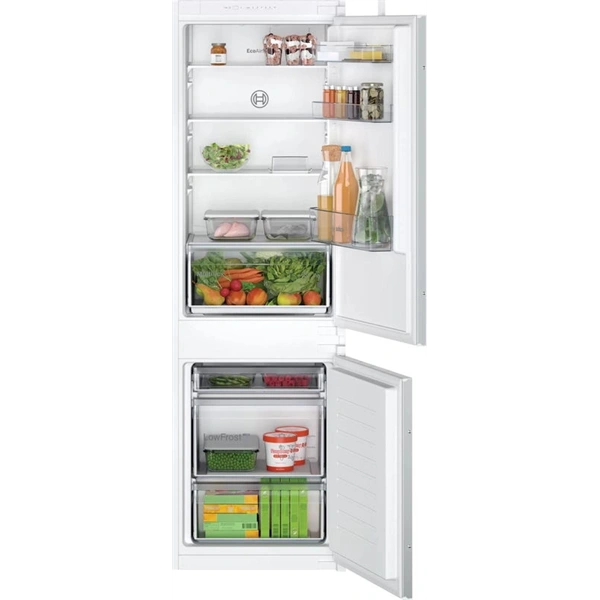 Bosch KIN865SE0 alulfagyasztós, beépíthető,Hűtő:184L, Fagyasztó:76L, No frost hűtőszekrény
