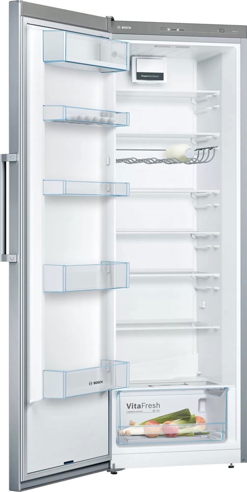 Bosch KSV33VLEP inox, egyajtós, Hűtő: 324L hűtőszekrény