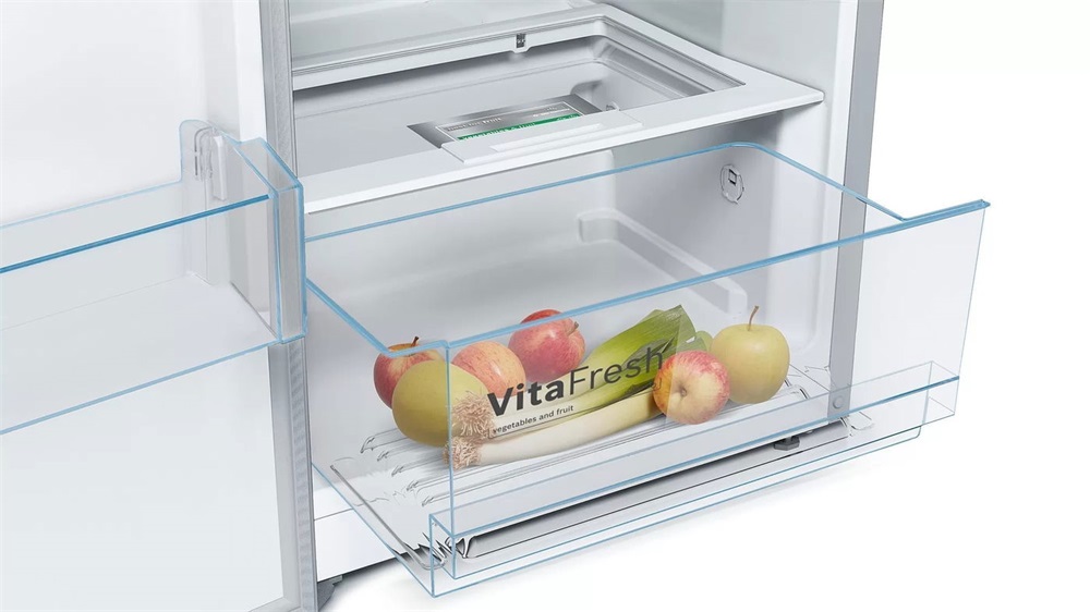 Bosch KSV33VLEP inox, egyajtós, Hűtő: 324L hűtőszekrény