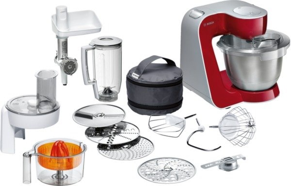 Bosch MUM55761 vörös konyhai robotgép szett