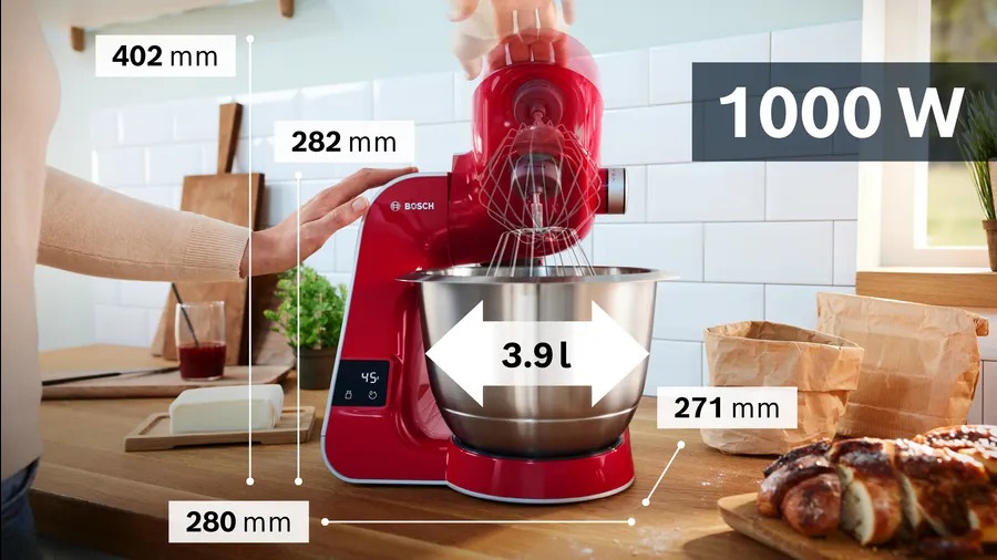 Bosch MUM5X720 vörös konyhai robotgép szett