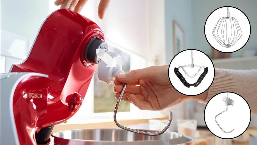 Bosch MUM5X720 vörös konyhai robotgép szett