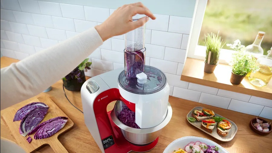 Bosch MUM5X720 vörös konyhai robotgép szett