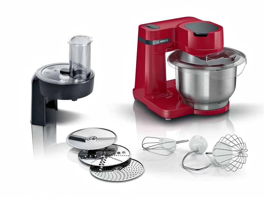 Bosch MUMS2ER01 700W, 3,8L, vörös konyhai robotgép (Újracsomagolt)