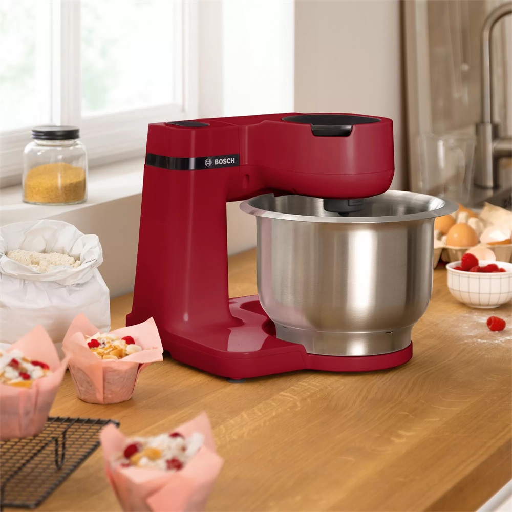 Bosch MUMS2ER01 700W, 3,8L, vörös konyhai robotgép (Újracsomagolt)