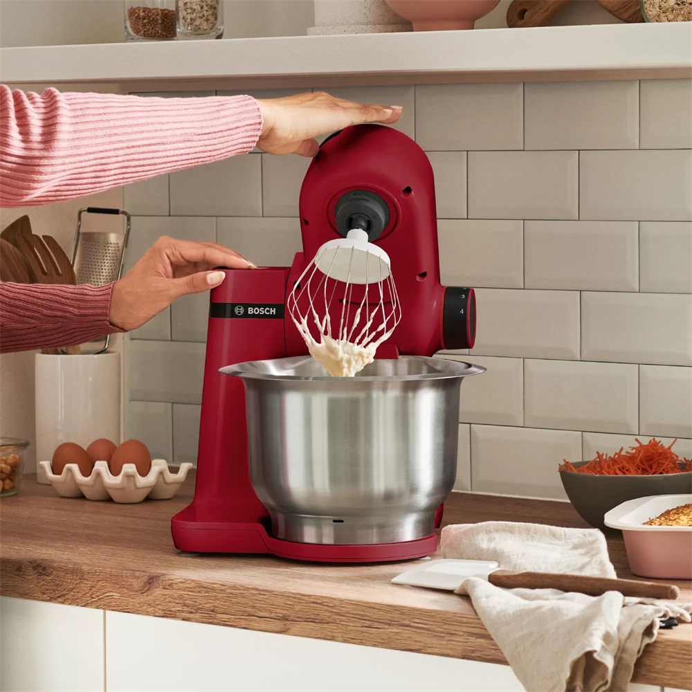 Bosch MUMS2ER01 700W, 3,8L, vörös konyhai robotgép (Újracsomagolt)