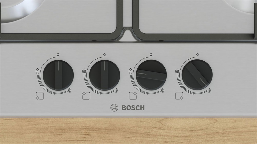 Bosch PGP6B5K60 inox, beépíthető, gáz, főzőzóna:4, beépíthető méret: 58,2cm, főzőlap