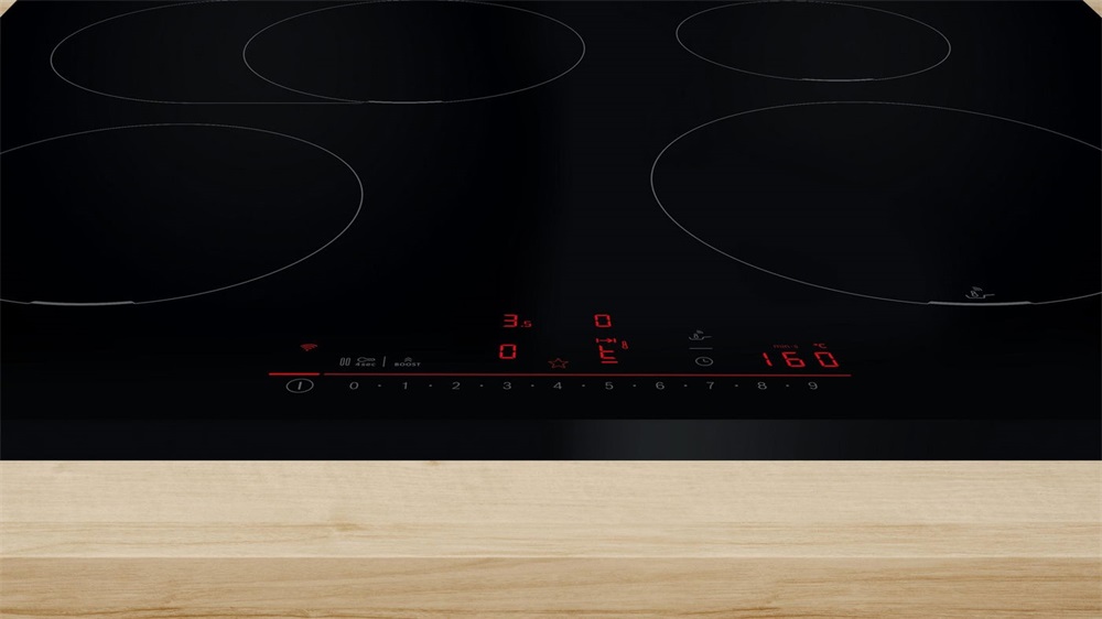 Bosch PIF651HC1E fekete, beépíthető, indukciós, főzőzóna: 4, beépíthető méret: 59,2cm, főzőlap