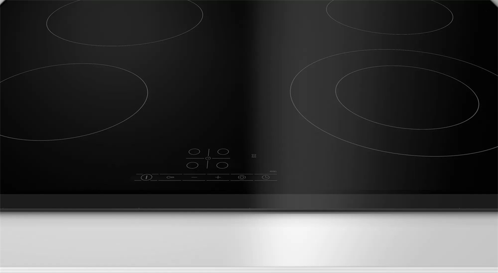 Bosch PKF631BB2E fekete, beépíthető, elektromos üvegkerámia, főzőzóna: 4, beépíthető méret: 56cm, főzőlap