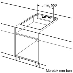 Bosch PUE611BB5E fekete, beépíthető, indukciós, főzőzóna: 4, beépíthető méret: 56cm, főzőlap (Újszerű)