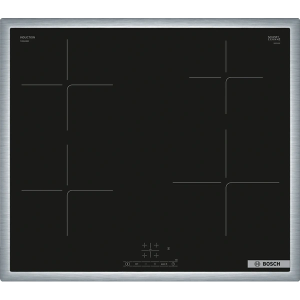Bosch PUE64KBB5E fekete, beépíthető, indukciós, főzőzóna: 4, beépíthető méret: 56cm, főzőlap