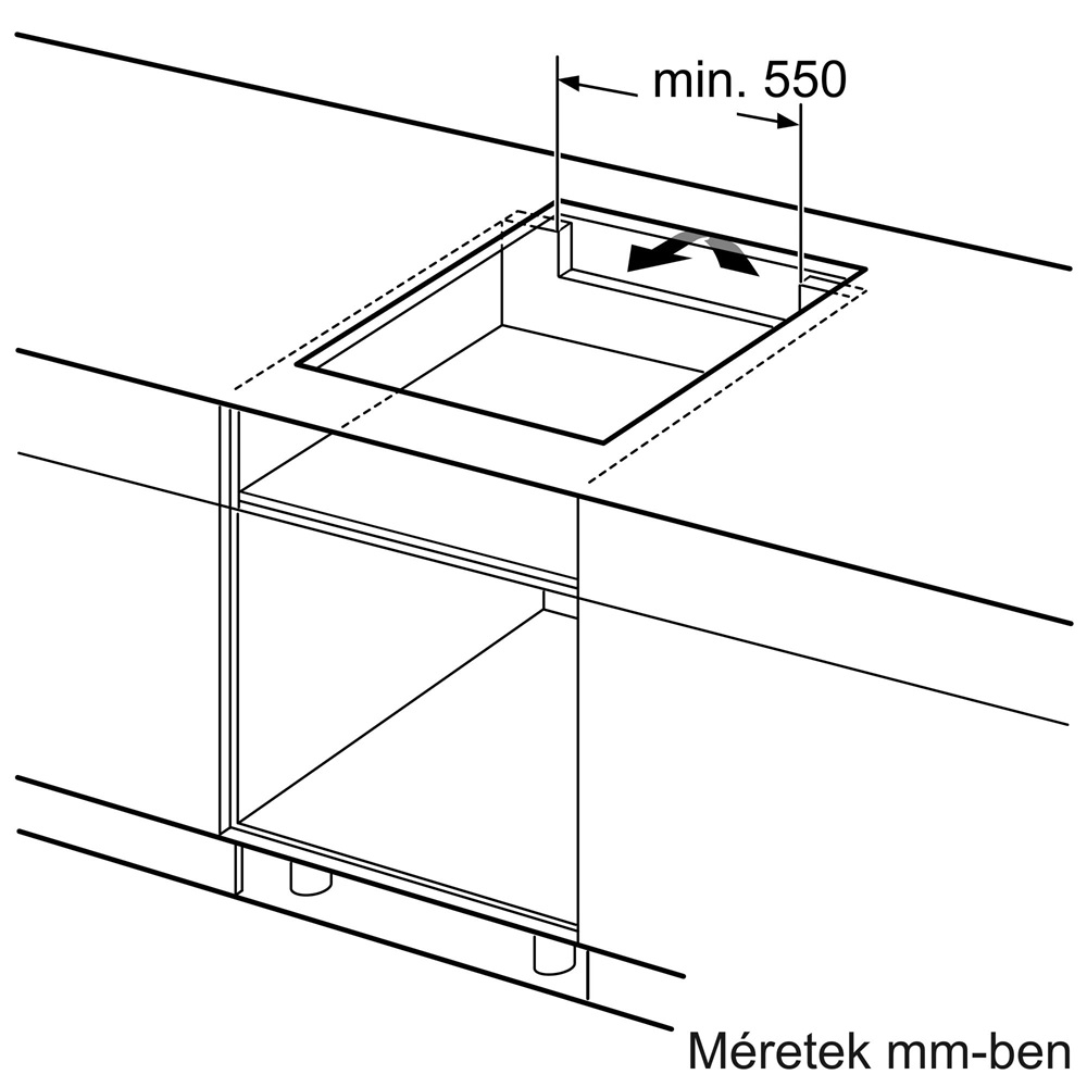 Bosch PUG611AA5E fekete, beépíthető, indukciós, főzőzóna: 4, beépíthető méret: 56cm, főzőlap