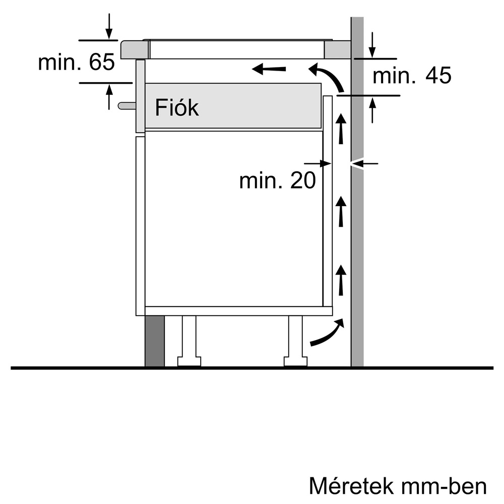Bosch PUG611AA5E fekete, beépíthető, indukciós, főzőzóna: 4, beépíthető méret: 56cm, főzőlap