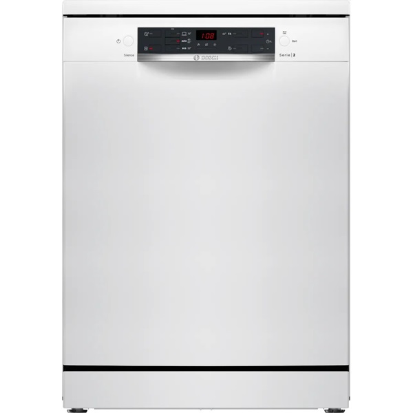 Bosch SMS25AW10F fehér, szabadonálló, programok száma:5, 12 terítékes mosogatógép