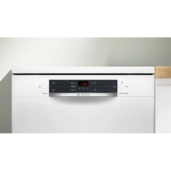 Bosch SMS25AW10F fehér, szabadonálló, programok száma:5, 12 terítékes mosogatógép