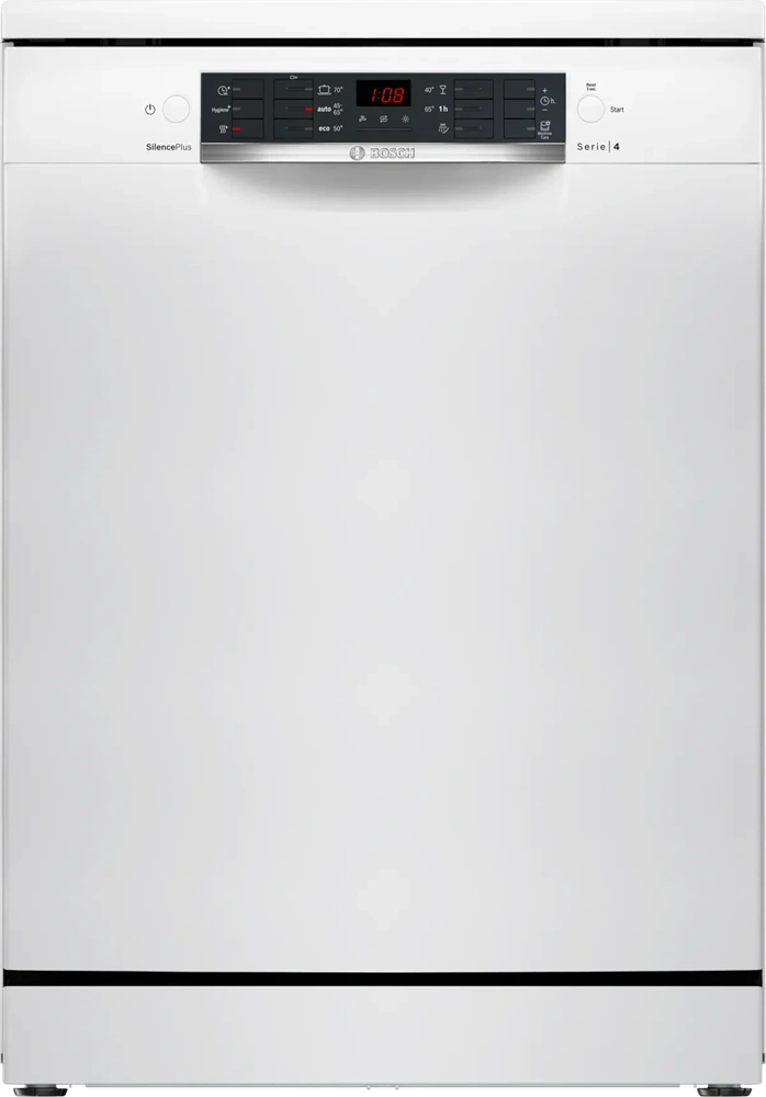 Bosch SMS46KW02E fehér, programok száma: 5, szabadonálló, 13 terítékes mosogatógép