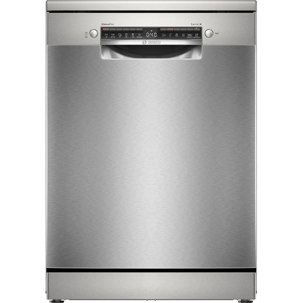 Bosch SMS4EVI08E inox, szabadonálló, programok száma:6, 14 terítékes mosogatógép