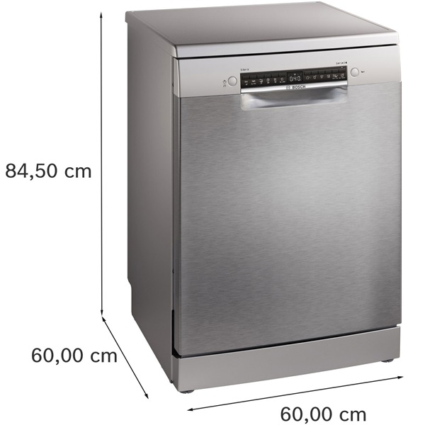 Bosch  SMS4HVI14E inox, programok száma:6, szabadonálló, 14 terítékes mosogatógép