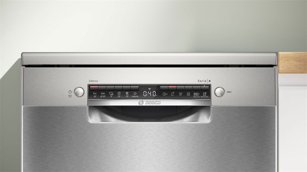 Bosch  SMS4HVI14E inox, programok száma:6, szabadonálló, 14 terítékes mosogatógép