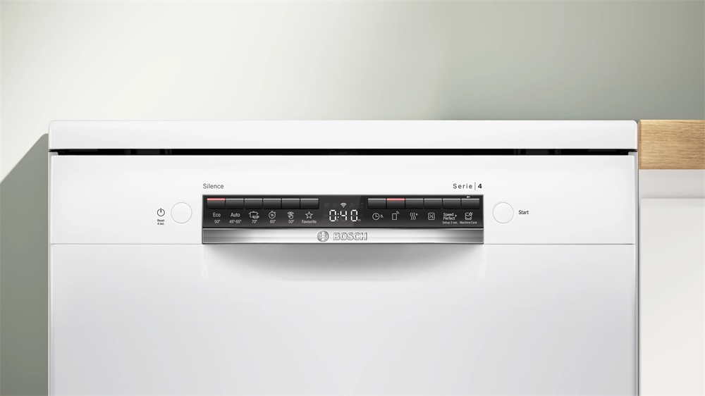 Bosch SMS4HVW00E fehér, programok száma: 6, szabadonálló, 14 terítékes mosogatógép (Újszerű)