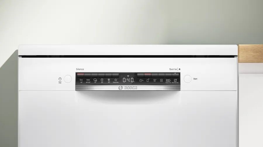 Bosch SMS4HVW14E fehér, szabadonálló, programok száma:6, 14 terítékes mosogatógép