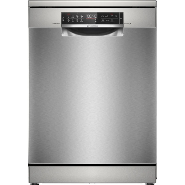 Bosch SMS6ECI12E inox, szabadonálló, programok száma:8, 14 terítékes mosogatógép