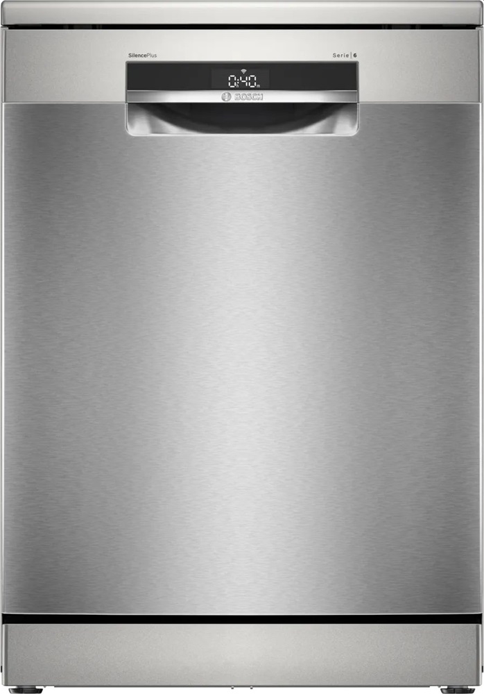Bosch SMS6ECI15E inox, szabadonálló, programok száma:6, 14 terítékes mosogatógép