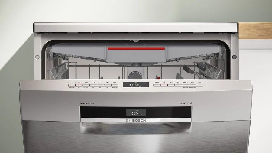 Bosch SMS6ECI15E inox, szabadonálló, programok száma:6, 14 terítékes mosogatógép