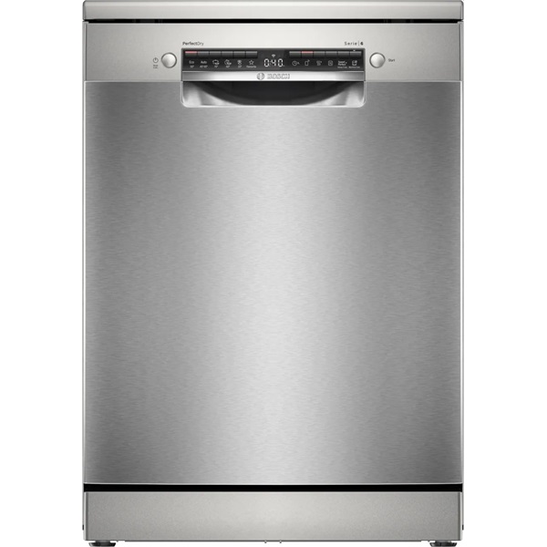 Bosch SMS6ZCI10E inox, szabadonálló, programok száma:6, 14 terítékes mosogatógép